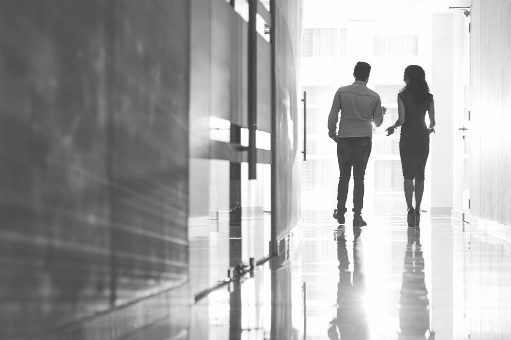 PERZONIFY Brand Identity galleryt card corridor couple grey hi-res 2